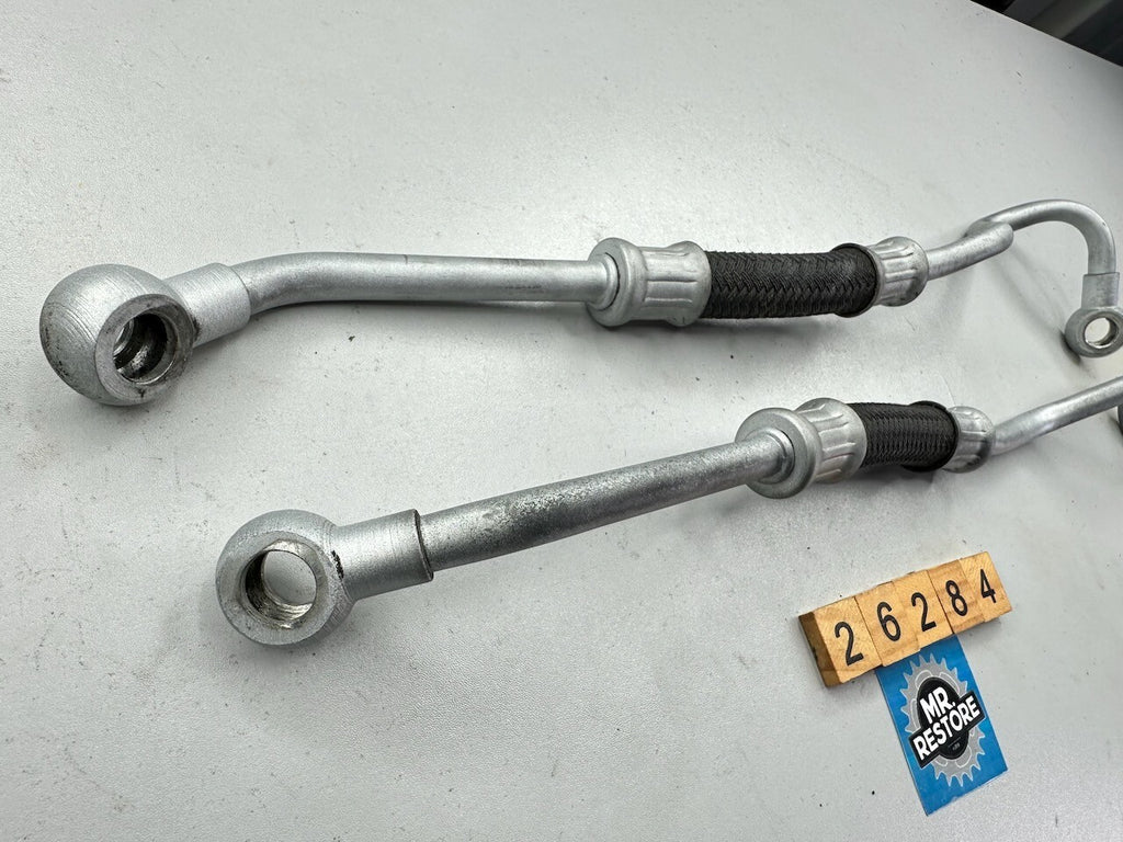 Yamaha FZR1000 '87-88' Oil Cooler Hose Line Pipes (Pair) 2GH-13464  2GH-13465
