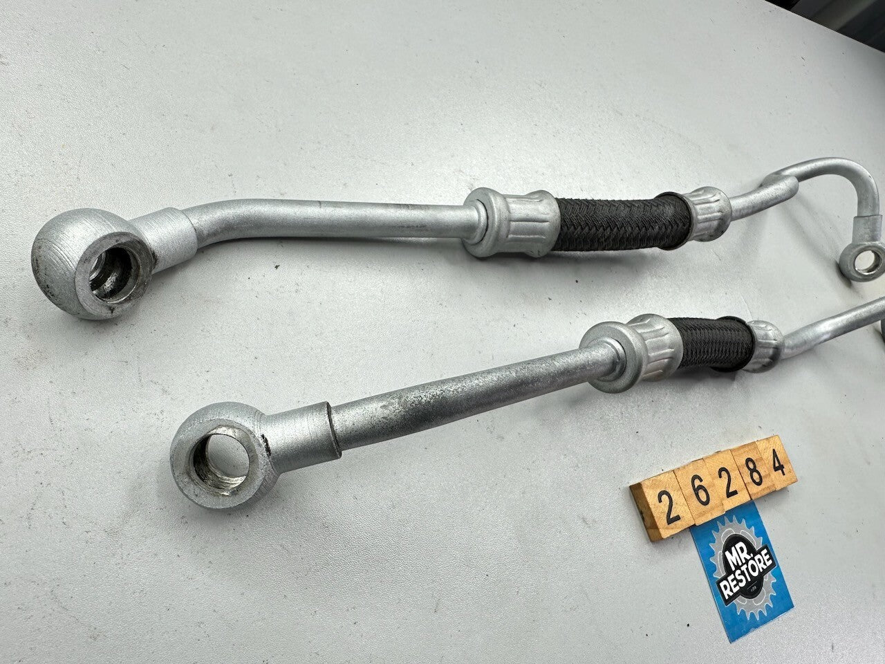 Yamaha FZR1000 '87-88' Oil Cooler Hose Line Pipes (Pair) 2GH-13464  2GH-13465