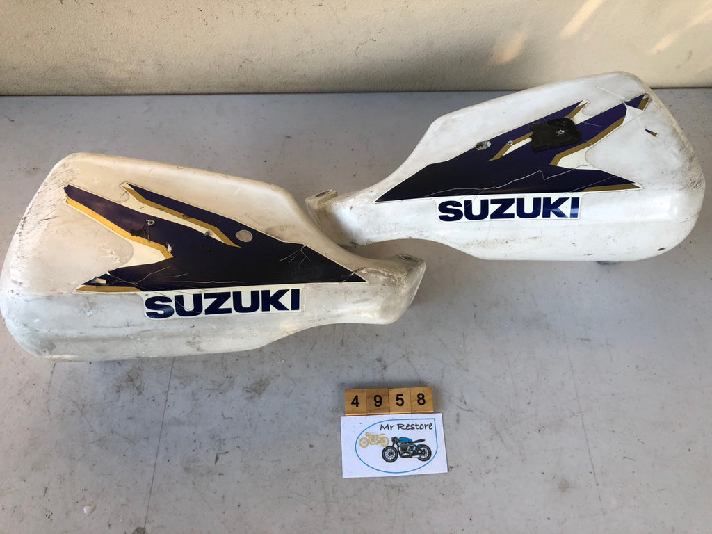 Suzuki (DR ?) VMX Bark Busters Handle Bar Protectors Pair OEM