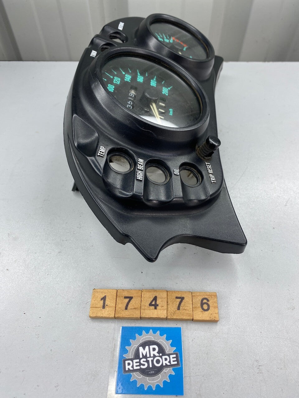 Kawasaki KLE500 Dashboard Meters Instruments KMH - Tested