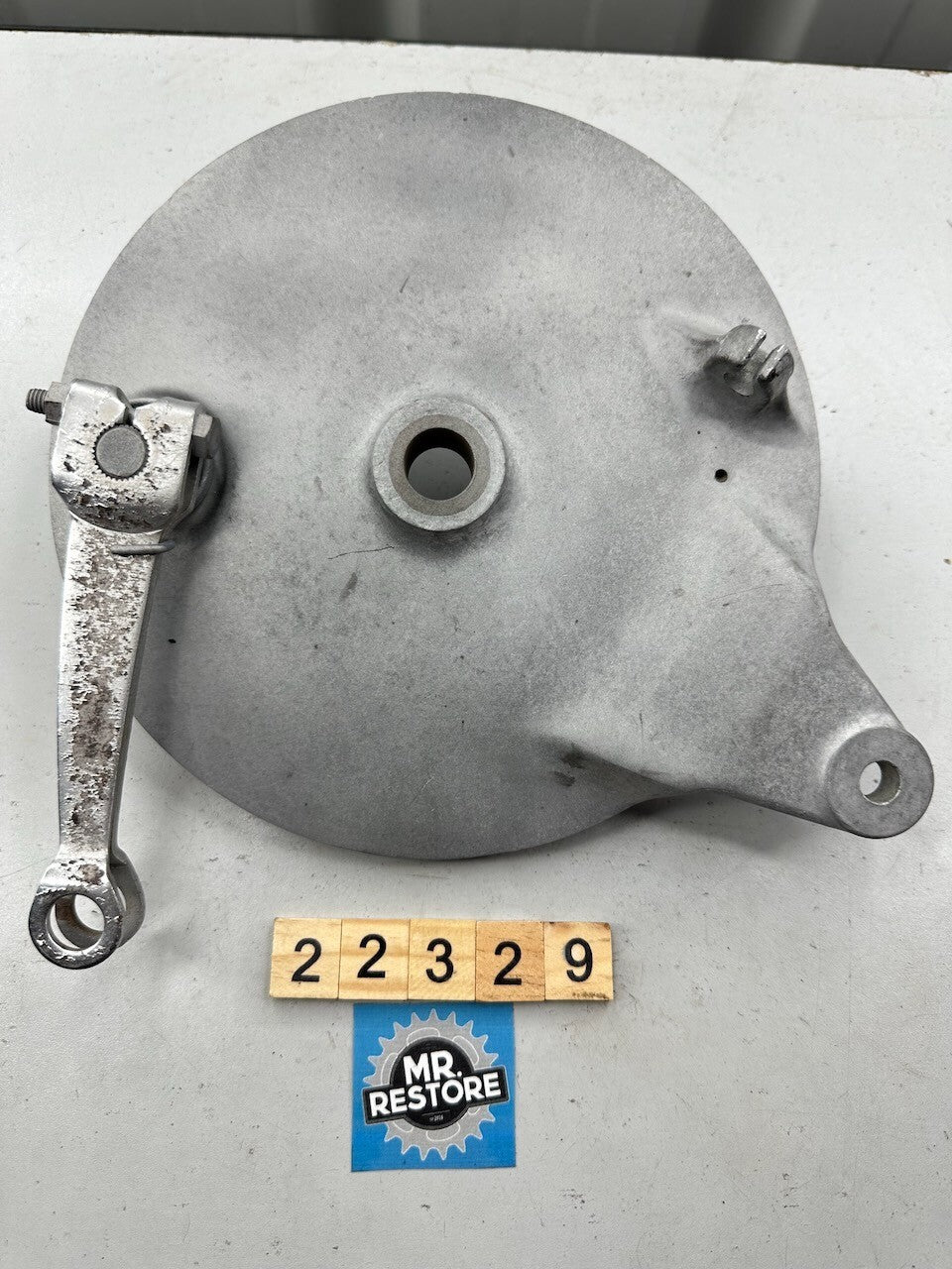 Suzuki T250 Rear Brake Back Shoe Plate, Lever & Spring