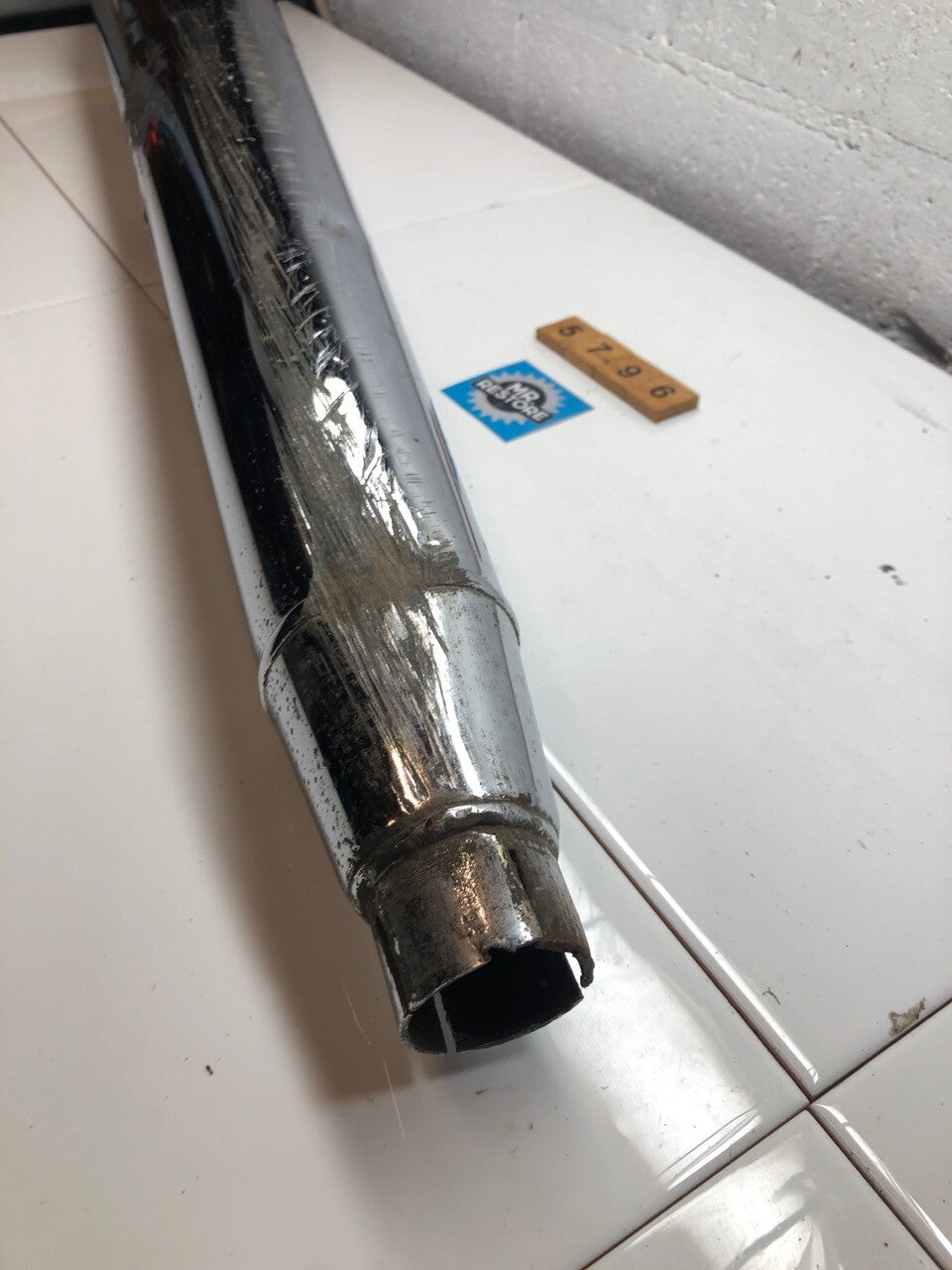 Triumph 1970's T140 Silencer Muffler Exhaust Pipe