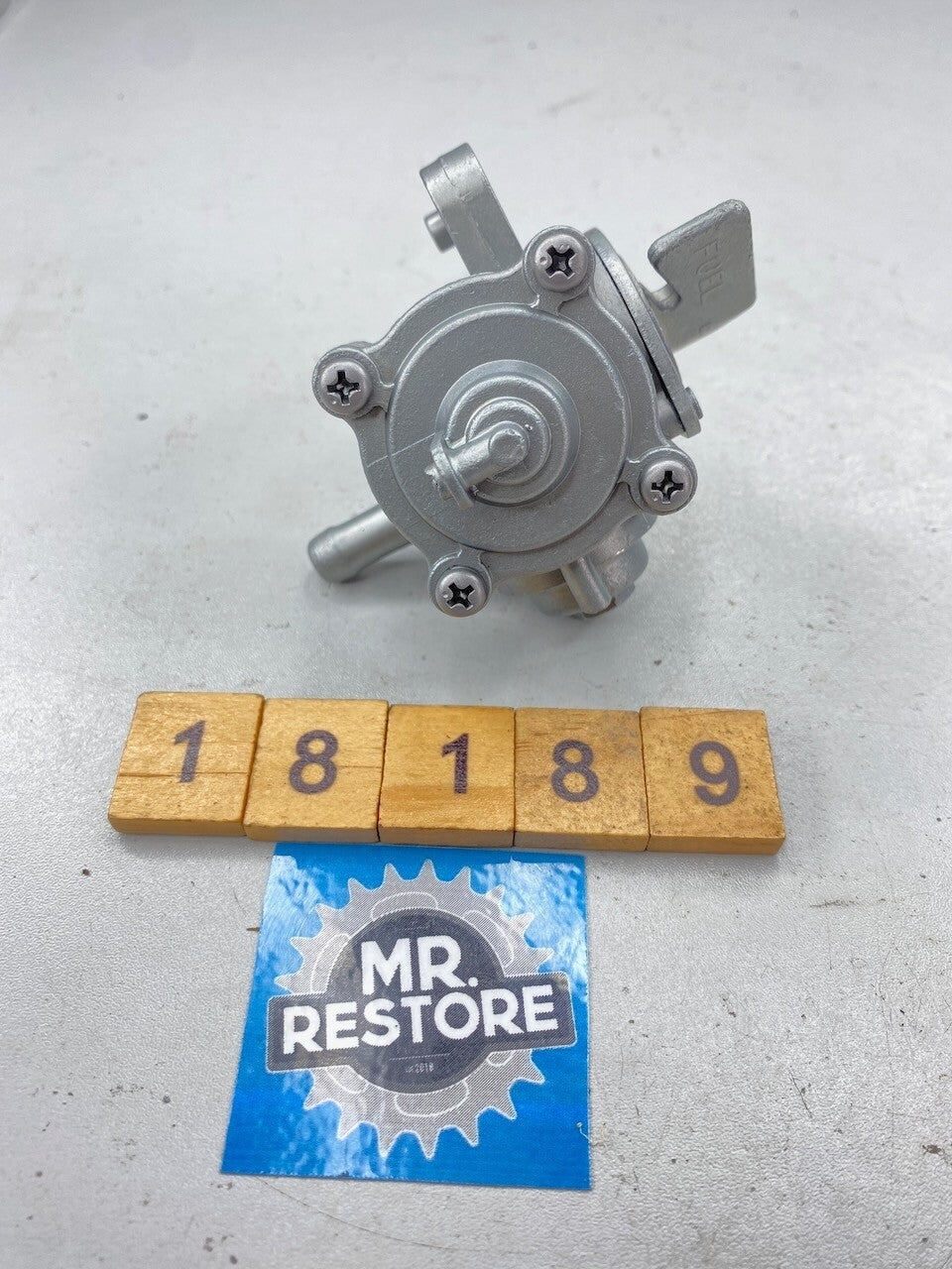 Honda VT250F Genuine Keihin Fuel Petcock Tap - Vapour Blasted