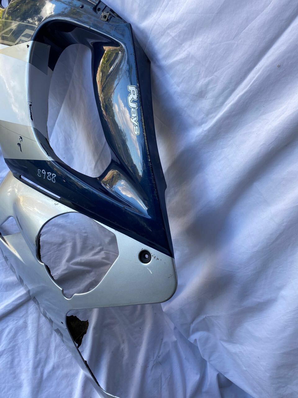 Yamaha YZF600 Thundercat L/H Side Panel 4TV-2835U Blue Silver