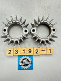 Honda CB200 CB175 CL175 CL200 CL175 OEM Pair of Exhaust Ring Nut Flange Clamp