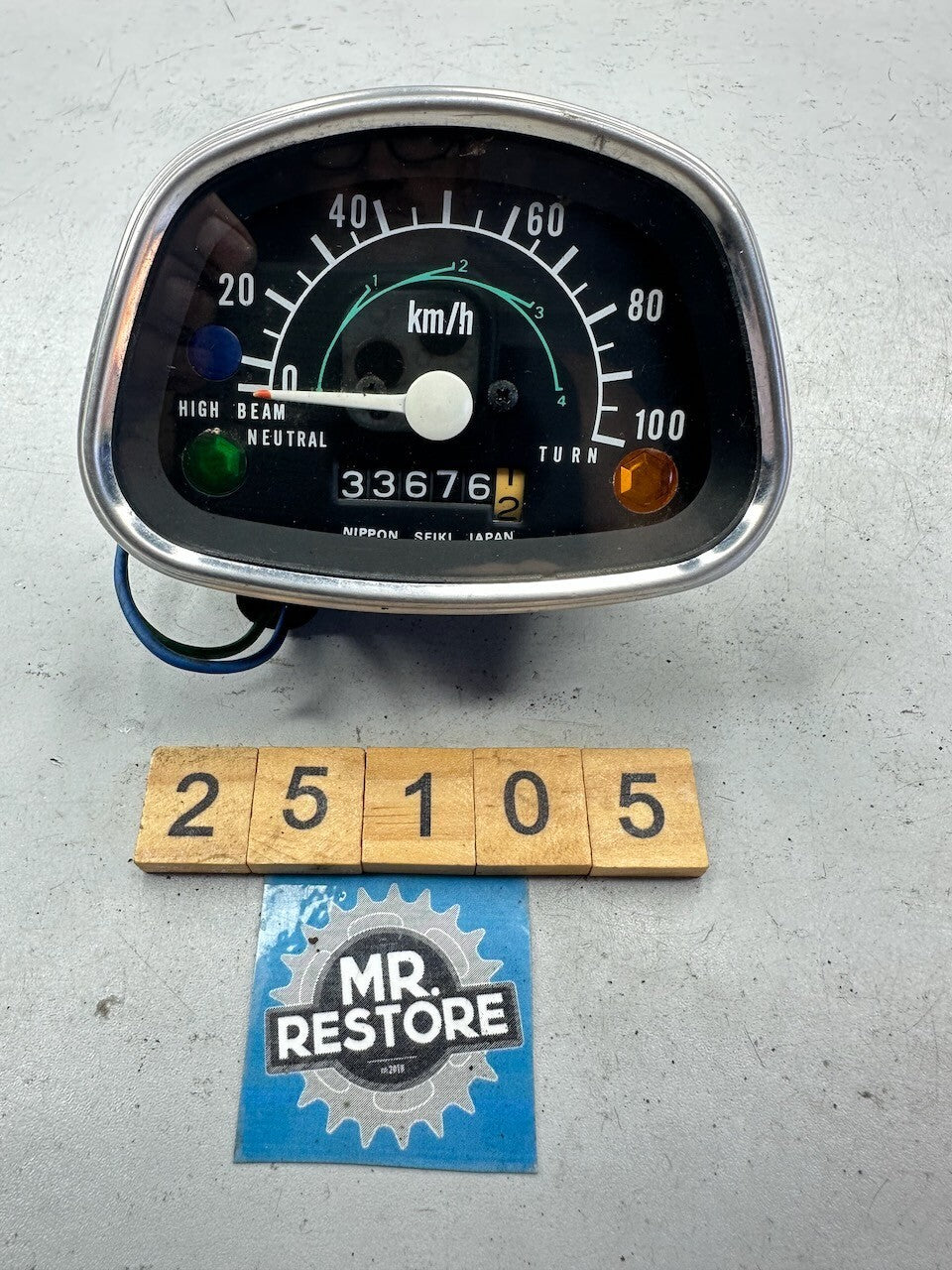 Honda CT110 CT90 etc. Postie Vintage KMH Speedometer (Tested)
