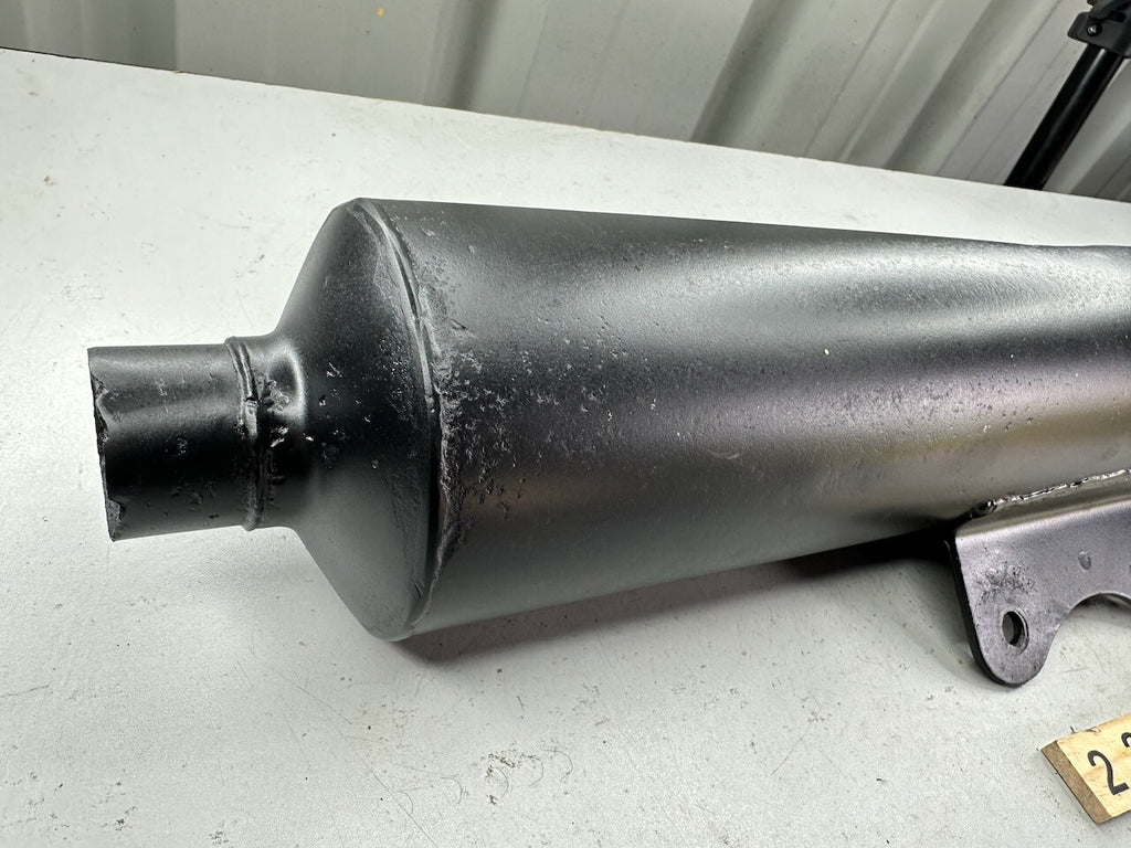 Suzuki PE250 OEM Exhaust Silencer (re-painted)