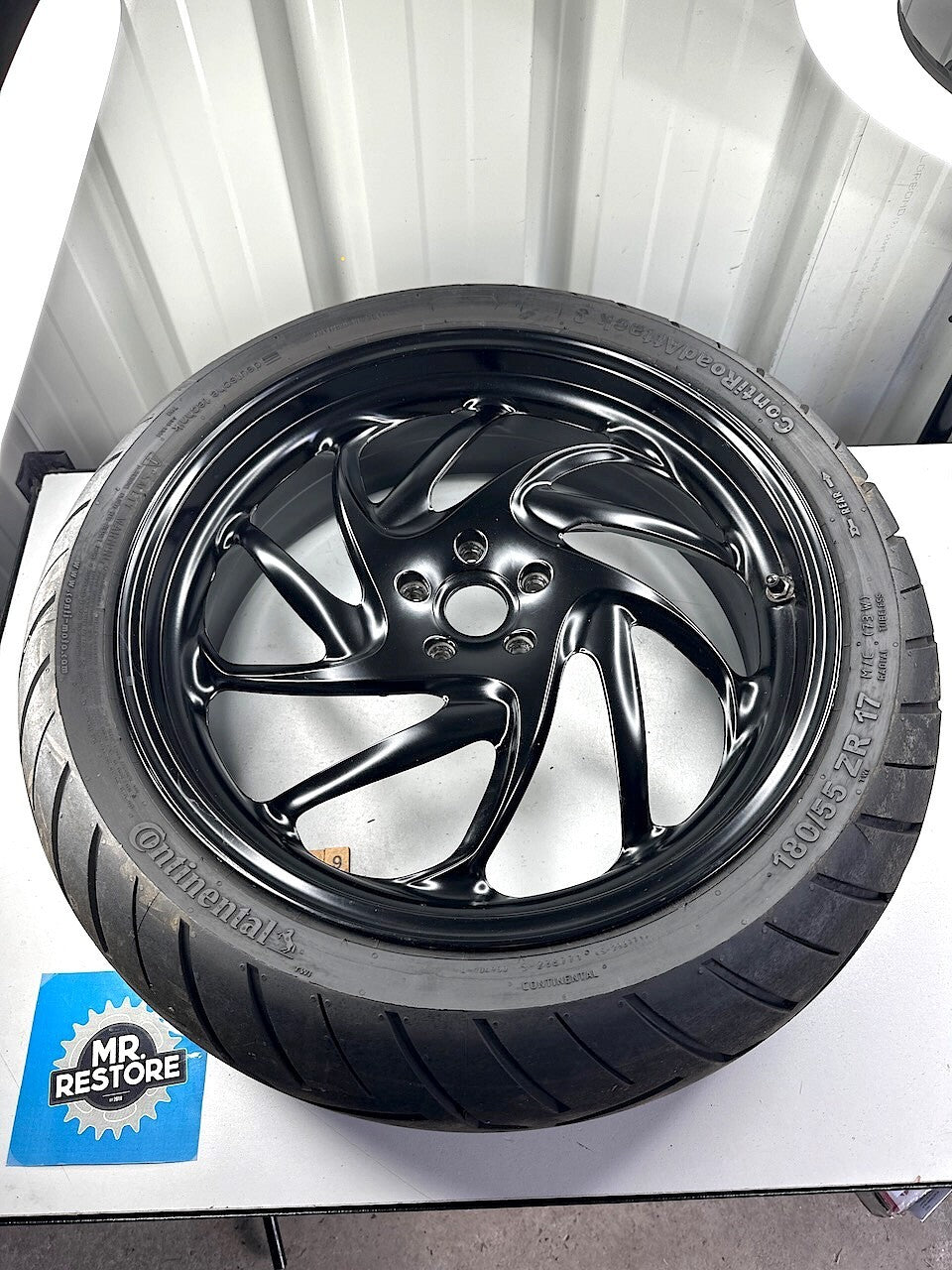 BMW F800S Rear Wheel With Good Condition Continental Tyre Fitted 7589363