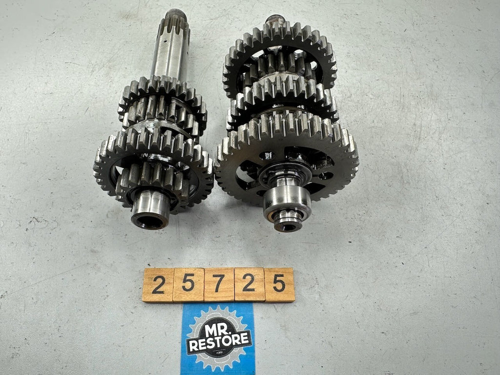Yamaha TY250 A 1974 Transmission Gears & Shafts 434-17411  434-17421