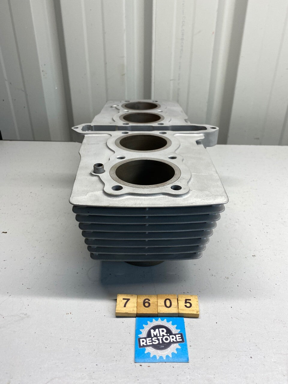 Honda CBX550 Cylinder Block Barrels on Original 59.2mm Bore (blasted)