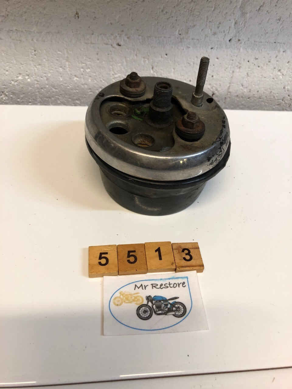 Honda SL250 Tachometer with Rear Chrome cover