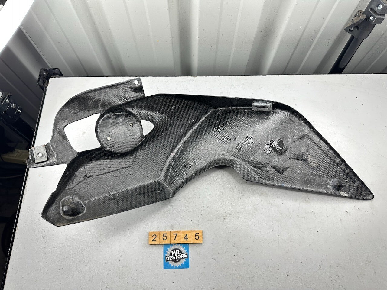 BMW K1300R Carbon Fibre Right Hand Panel & Badge