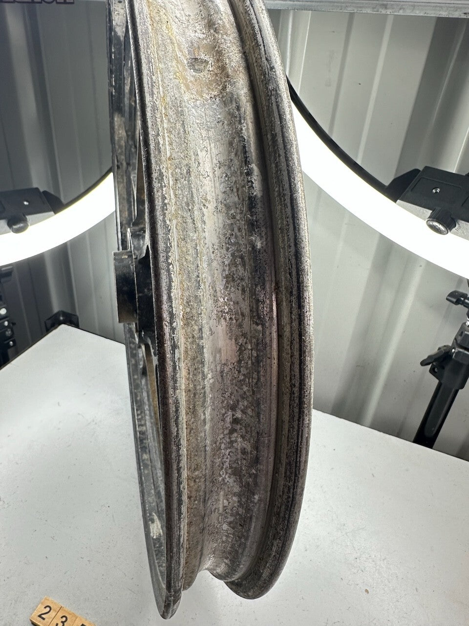 Suzuki Classic Vintage Rear Wheel (GS ? GT200 ? GSX ?) 18x1.60 (Dated Sep 1982)