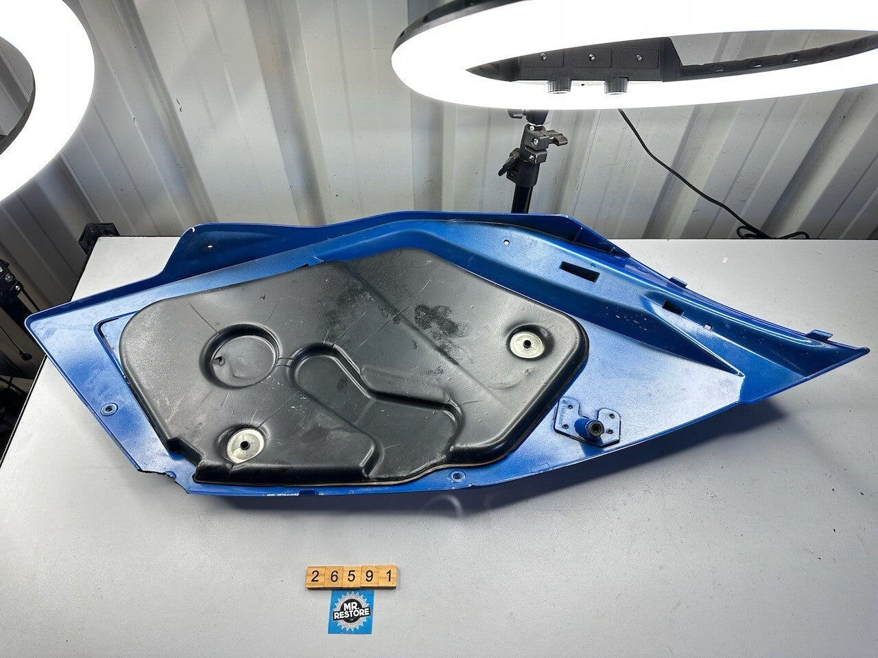 BMW K1200S 03-08 Left Tank Trim Panel Fairing Cowl (needs minor plastic repair)