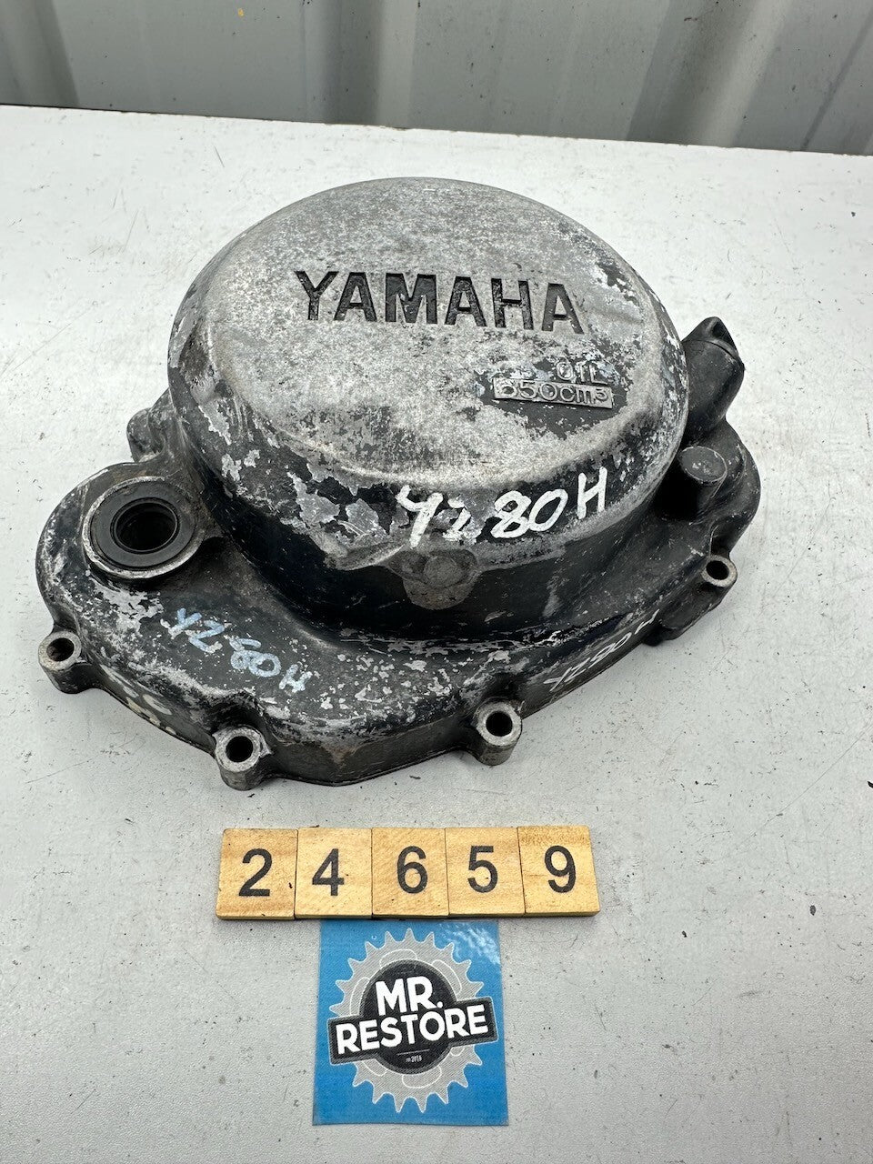Yamaha YZ80 H 1981 YZ60 H 1981-82 RH Crankcase Clutch Cover 4V0-15421-00
