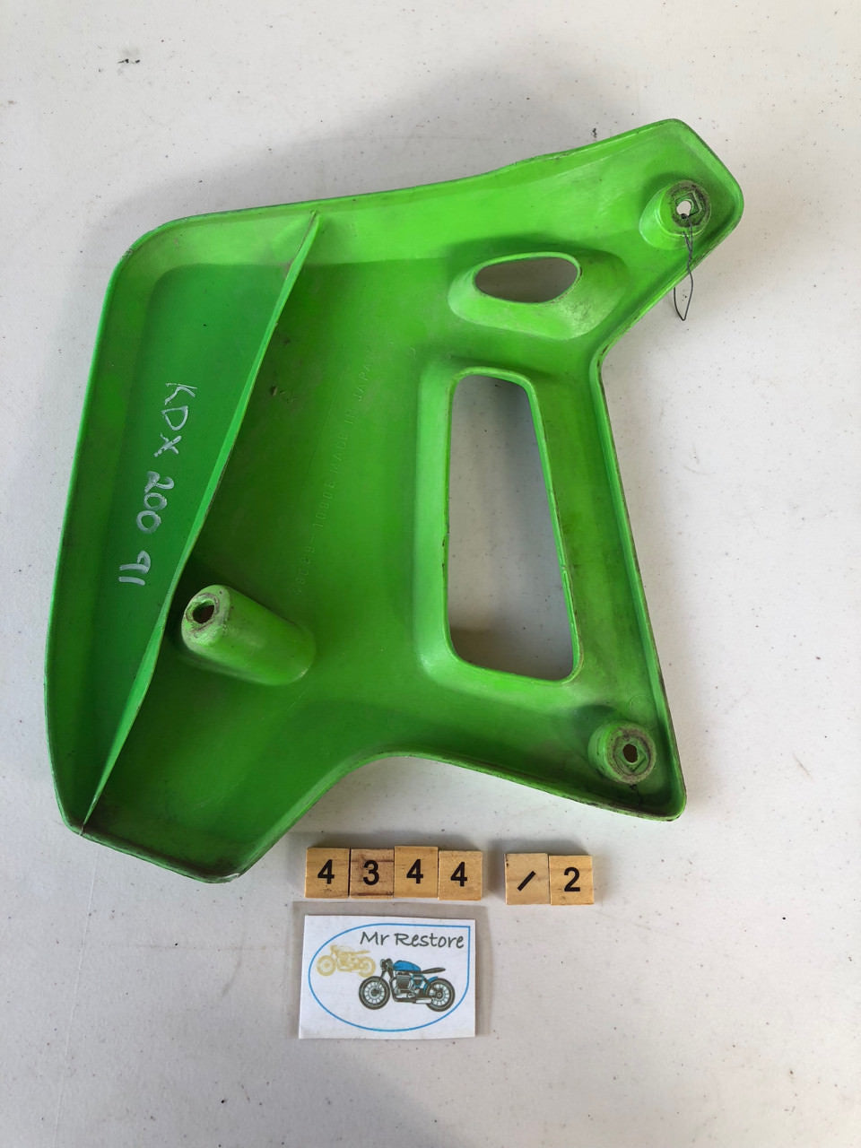 Kawasaki KDX200 1989-83 Side Panel (2 available) 49089-1090 Genuine OEM VMX