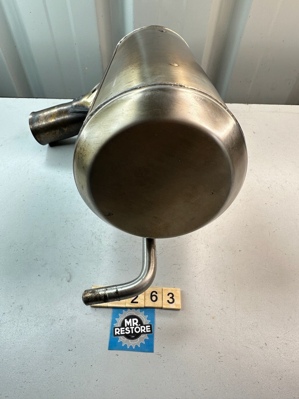 BMW G650GS 2010-15 Right Exhaust Muffler 18127728066  18127728050