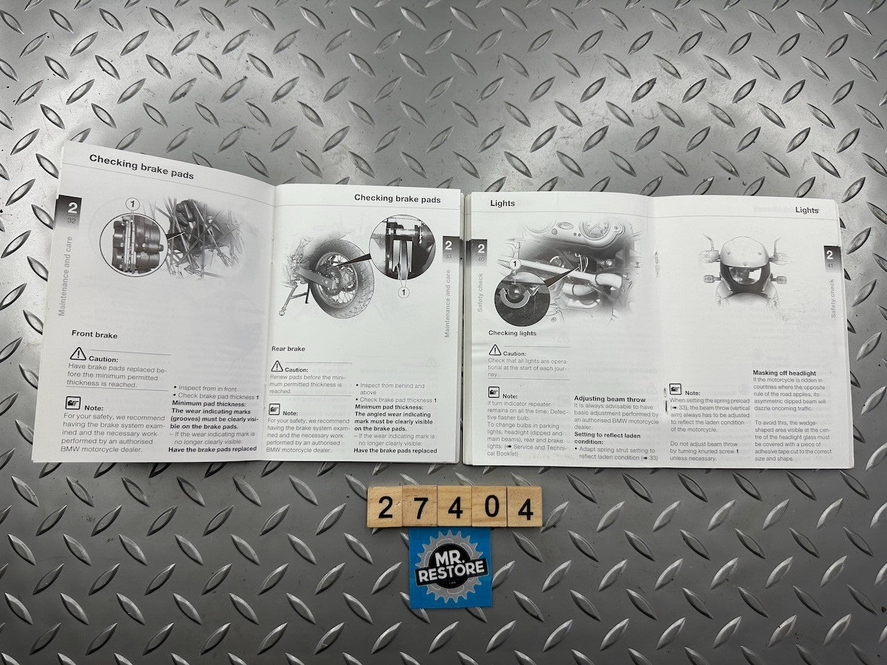 BMW F650GS F650GS Dakar Service Technical Booklet & Rider Manual (Early model)