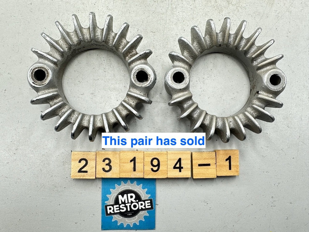 Honda CB500T CB450 CL450 OEM Pair Exhaust Ring Nut Flange Joint Clamps