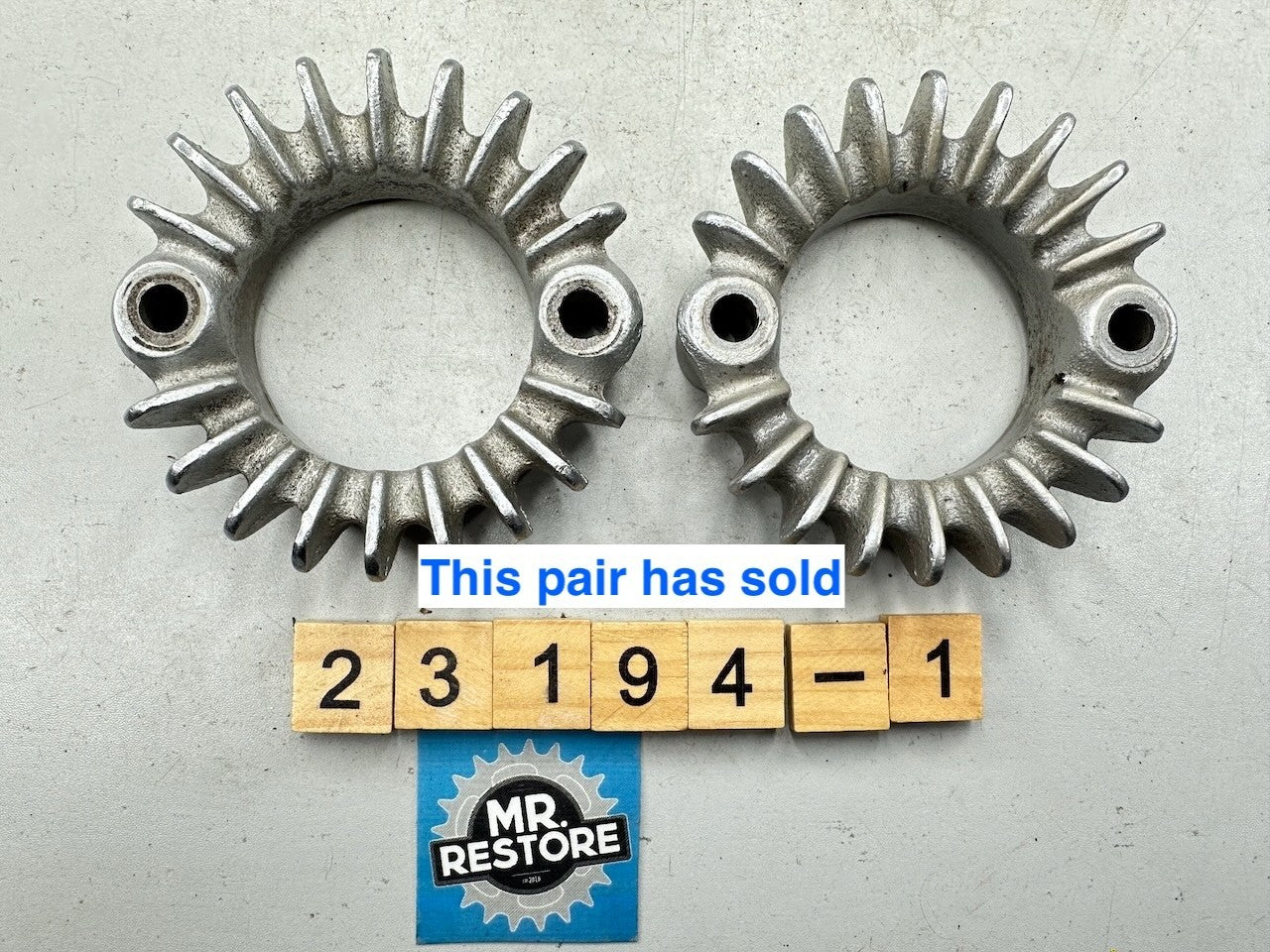 Honda CB500T CB450 CL450 OEM Pair Exhaust Ring Nut Flange Joint Clamps