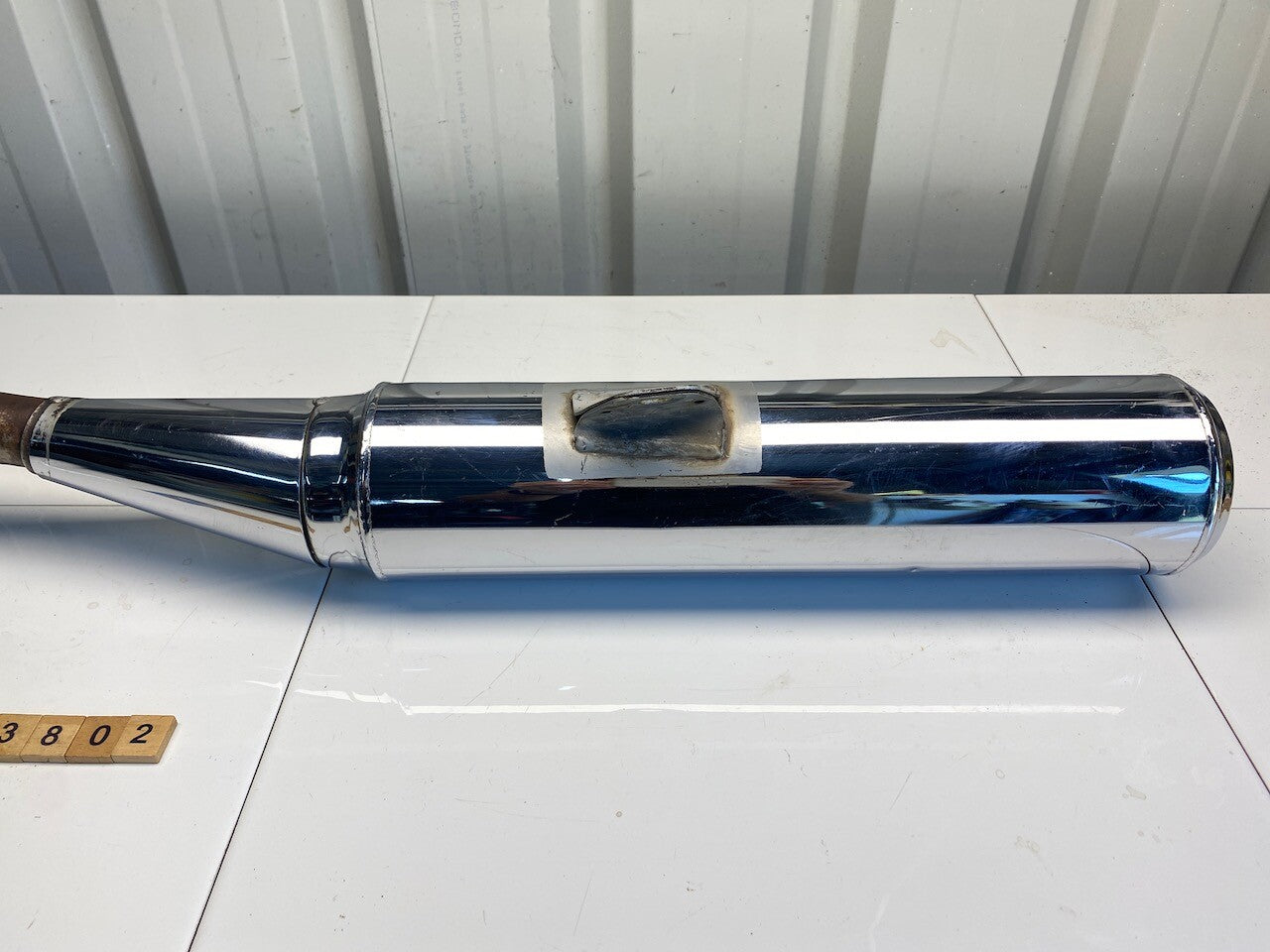 Kawasaki GPX250 L/H Exhaust Pipe Muffler - Chrome