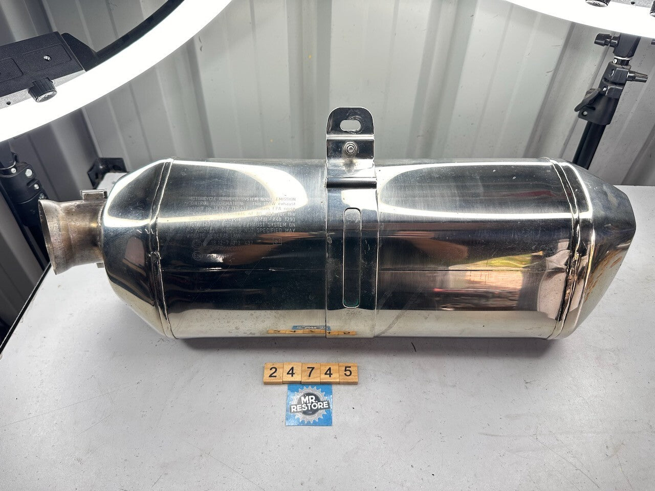 BMW K1300R K1300S OEM Catalytic Converter Muffler End Can 18127713437