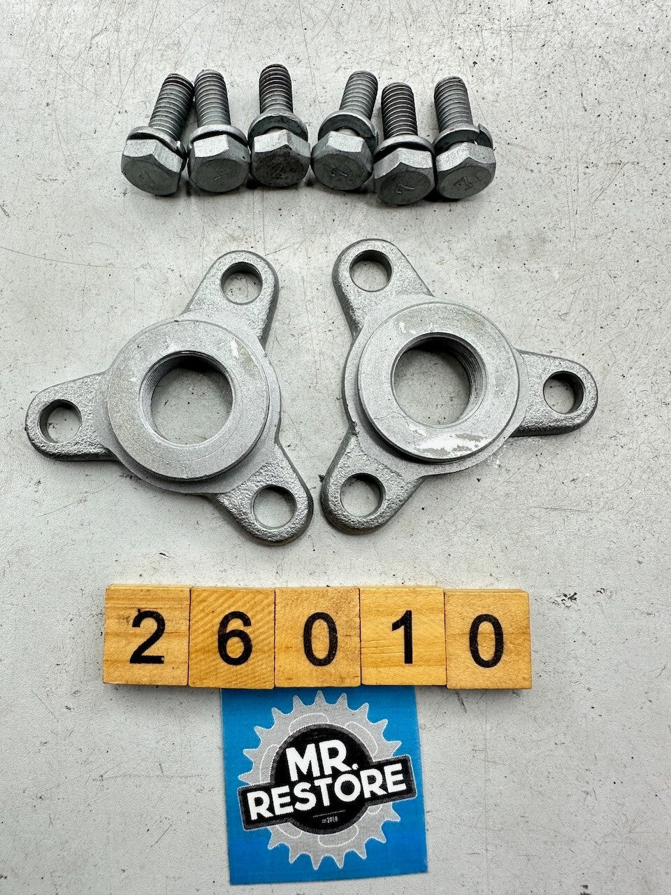 Kawasaki Z1300 KZ1300 '79-81' Pair of OEM Swingarm Stoppers & OEM Bolts