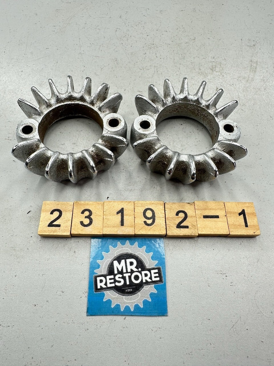 Honda CB200 CB175 CL175 CL200 CL175 OEM Pair of Exhaust Ring Nut Flange Clamp