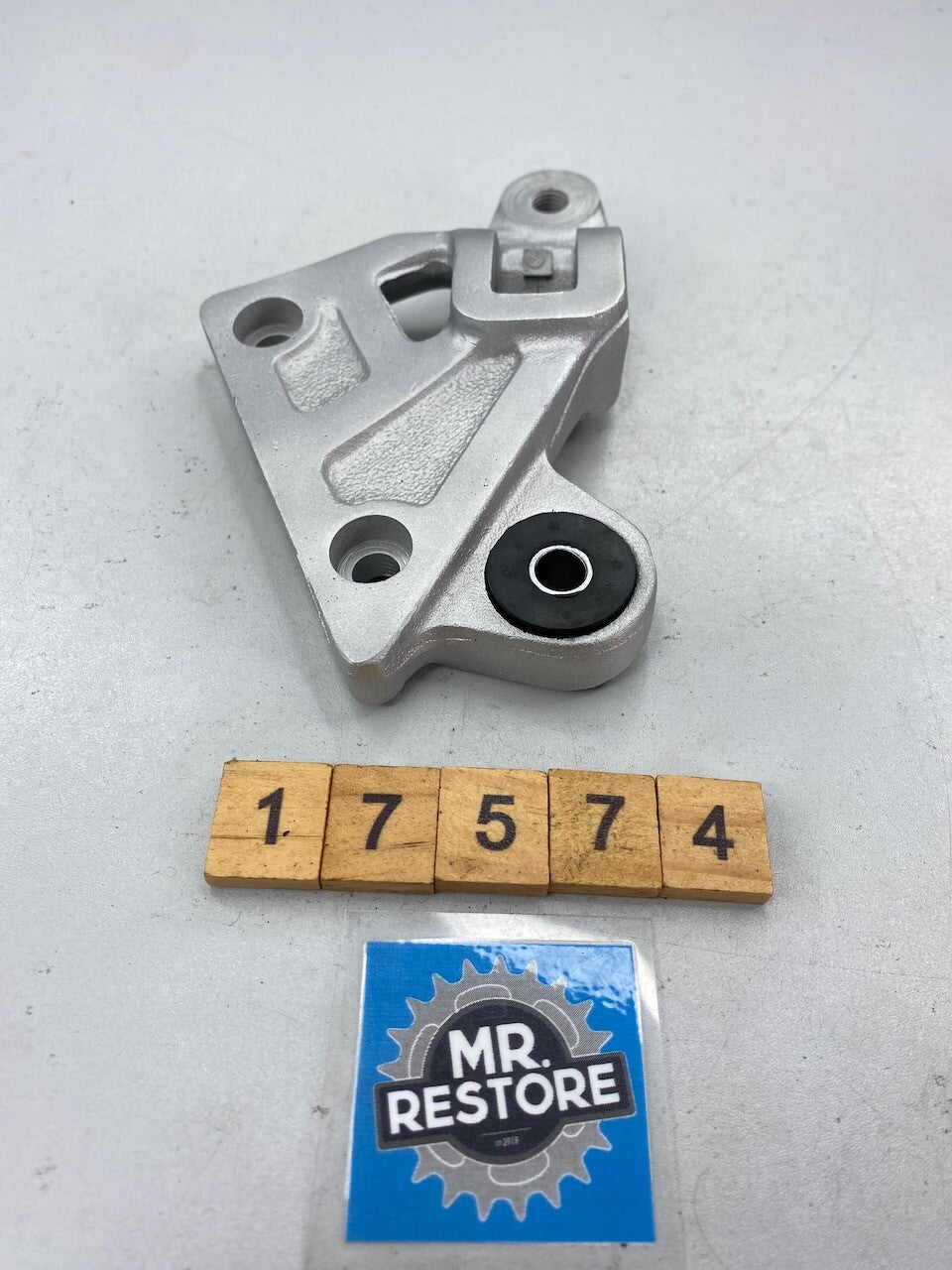 Suzuki RG500 RG400 OEM L/H Footrest Bracket - Vapour Blasted - 43821-20A00