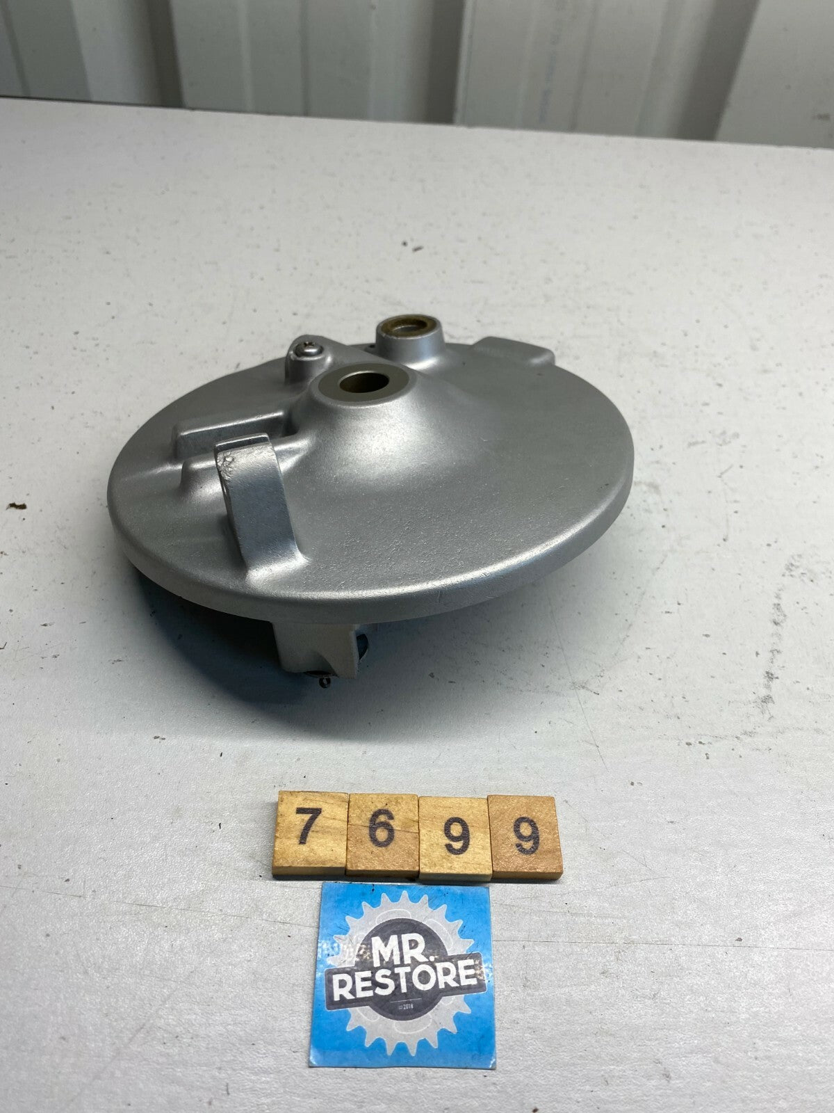 Honda XL175 (1976) Front Brake Plate & Speedo Drive - Vapour Blasted