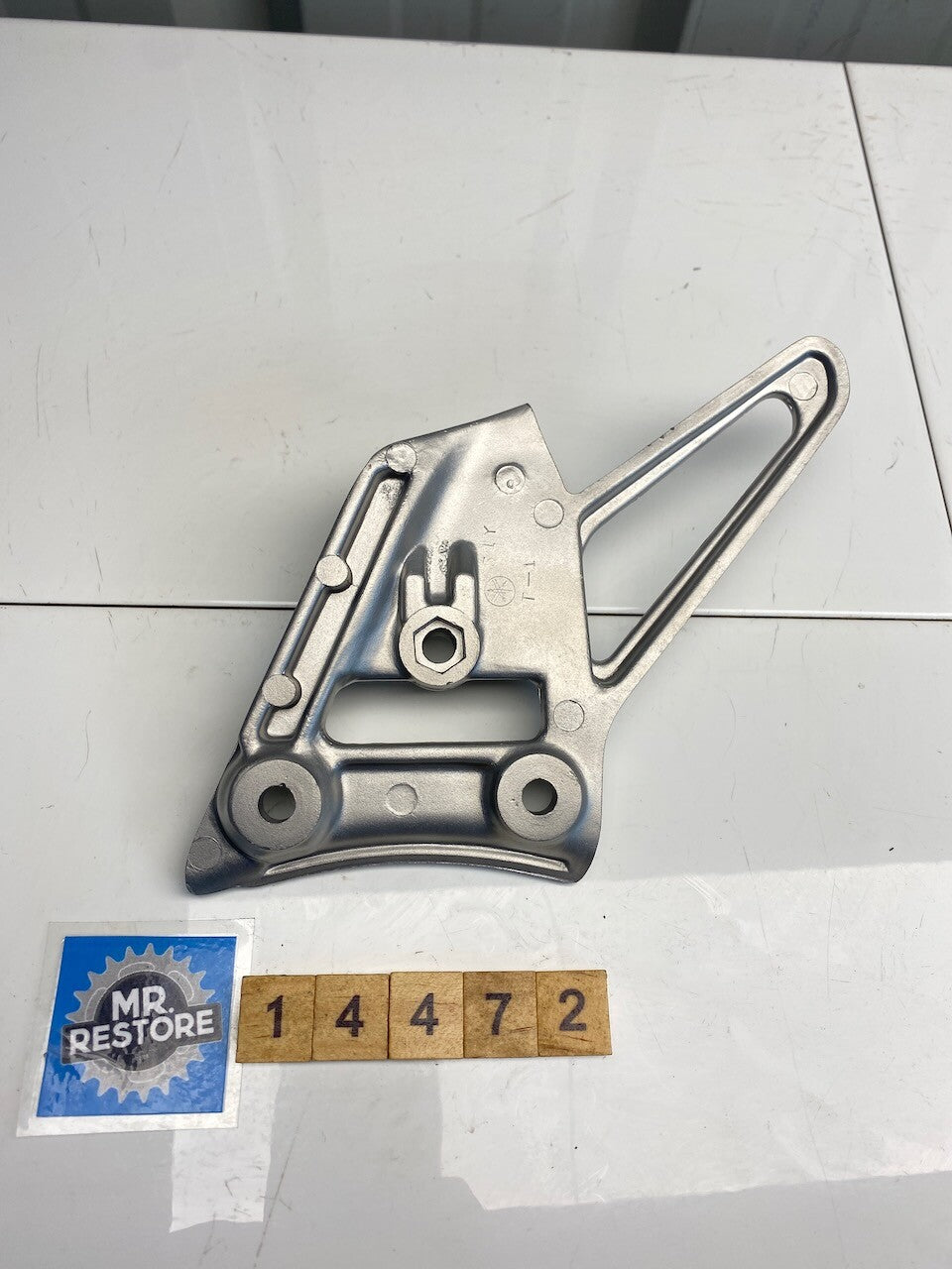 Yamaha SRX250 L/H Front Rider Foot Rest Bracket - Vapour Blasted