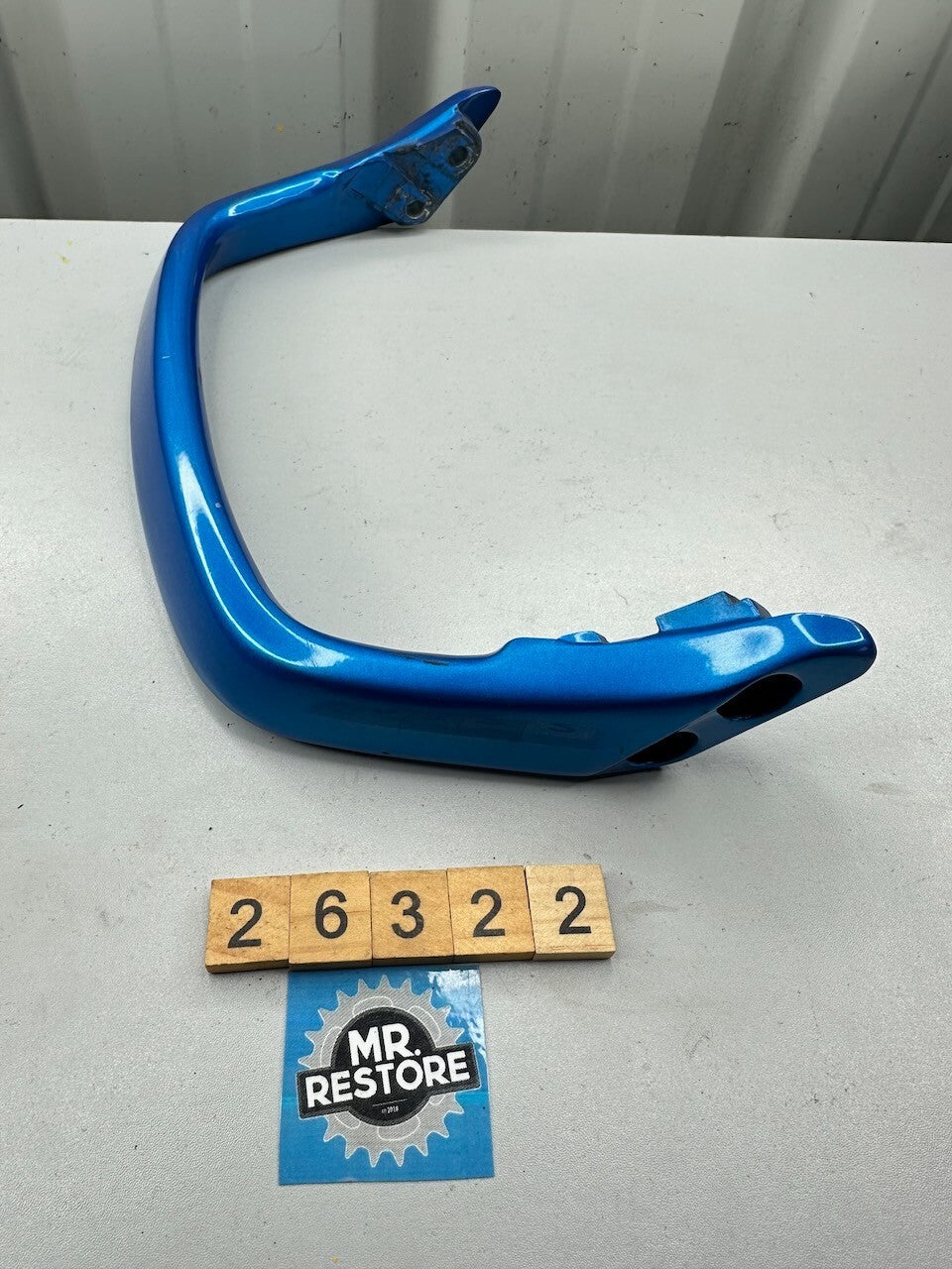 Yamaha XJR1300 Seat Grab Rail in OEM Metallic Blue 4KG-24773-00-PE