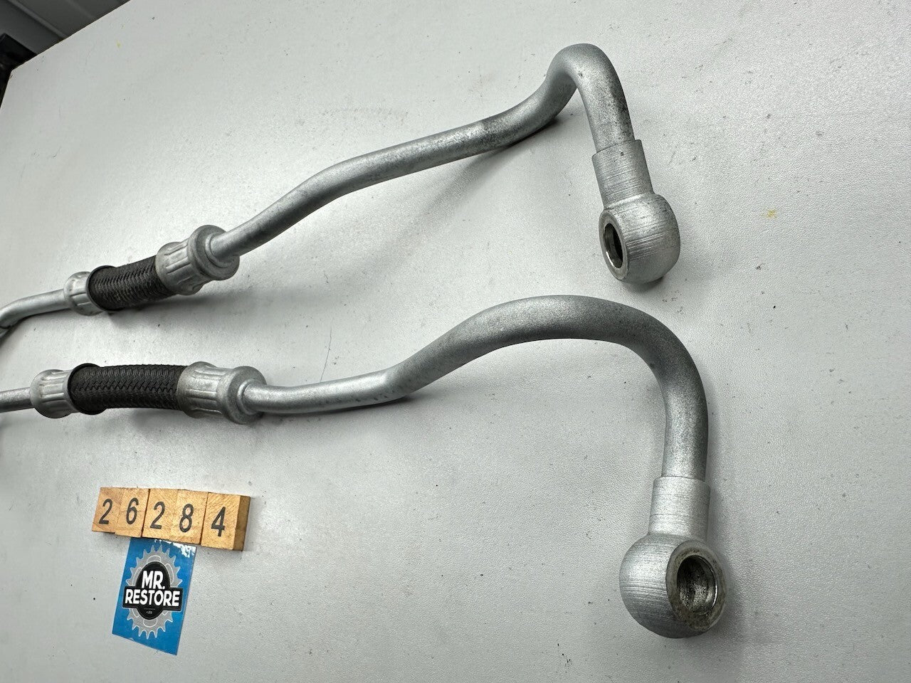 Yamaha FZR1000 '87-88' Oil Cooler Hose Line Pipes (Pair) 2GH-13464  2GH-13465