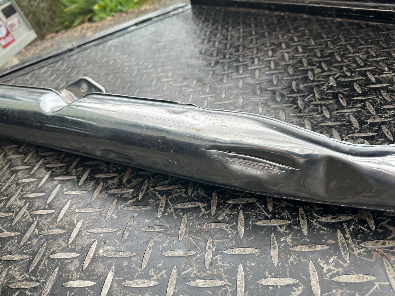 Suzuki T250 R/H Exhaust Pipe Silencer Muffler & Baffle