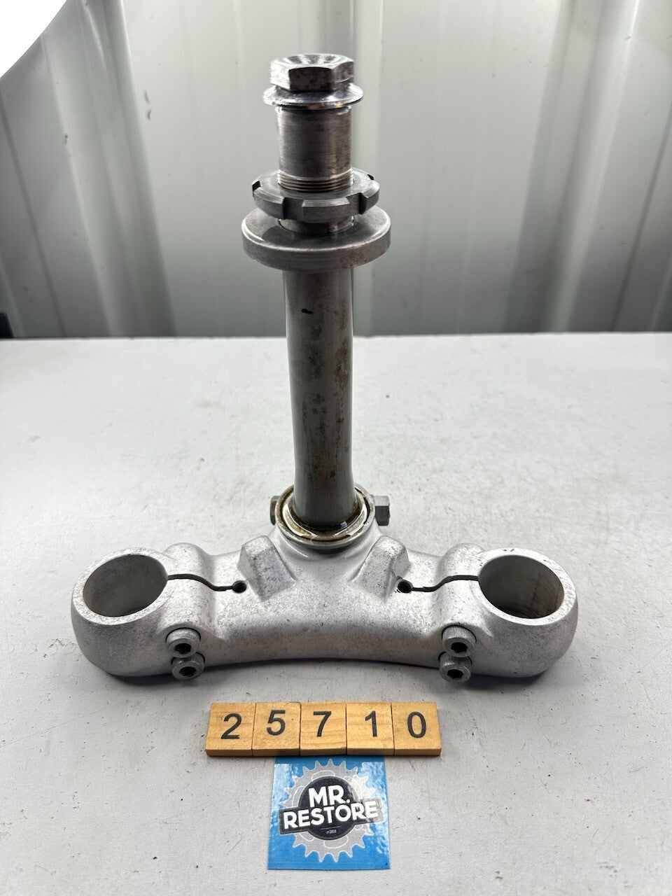 Yamaha TY250 1974-77 Lower Triple Tree Fork Clamp, Stem & Parts 434-23435