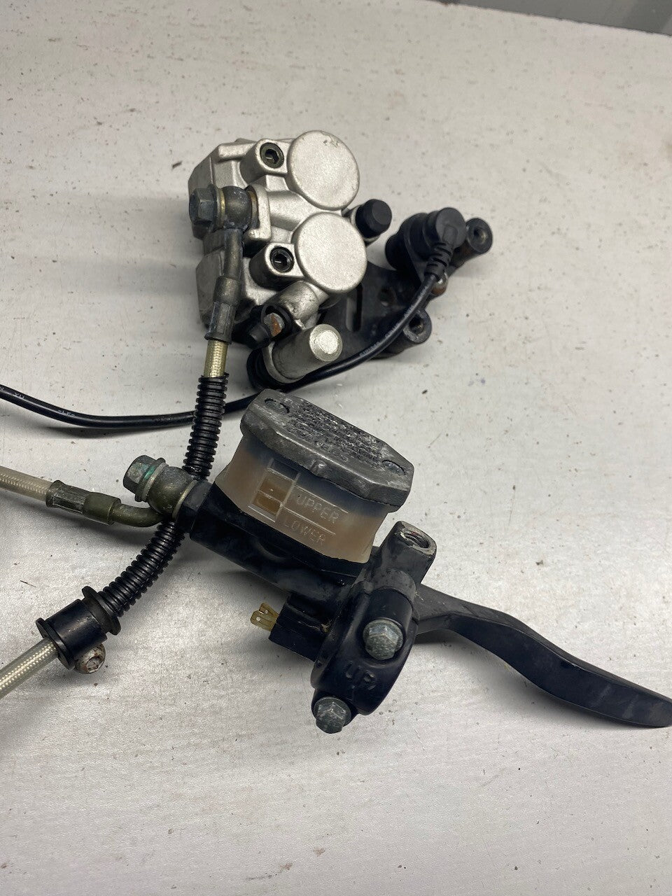 Megelli 250R Front Brake System - Master Cylinder, Braided Hose & Caliper