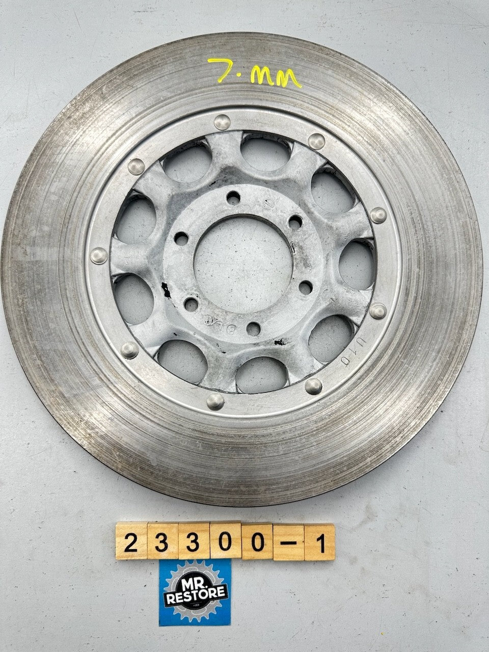 Honda CB550 CB500 CB450 Four OEM Front Disk Rotor 7.mm Remaining 45120-374-700