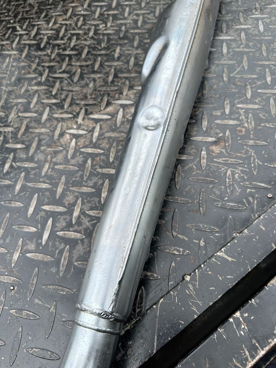 Suzuki GT250 L/H Exhaust Pipe Silencer Muffler & Baffle