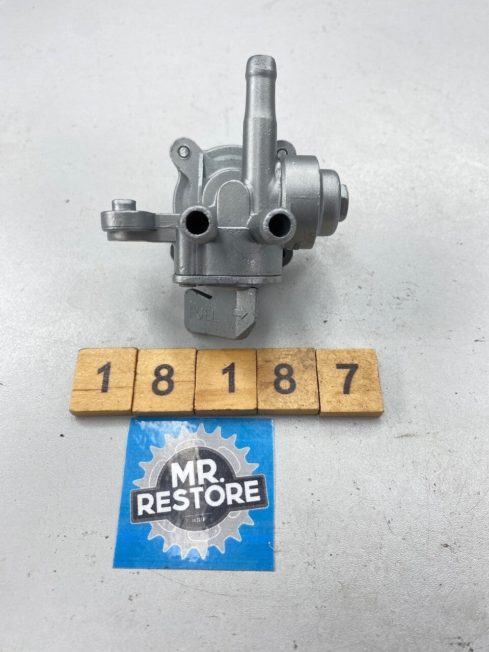 Honda VT250F Genuine Keihin Fuel Petcock Tap - Vapour Blasted