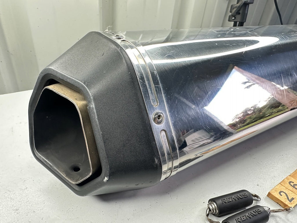Remus Stainless Steel Performance Motorcycle Exhaust Muffler End Can