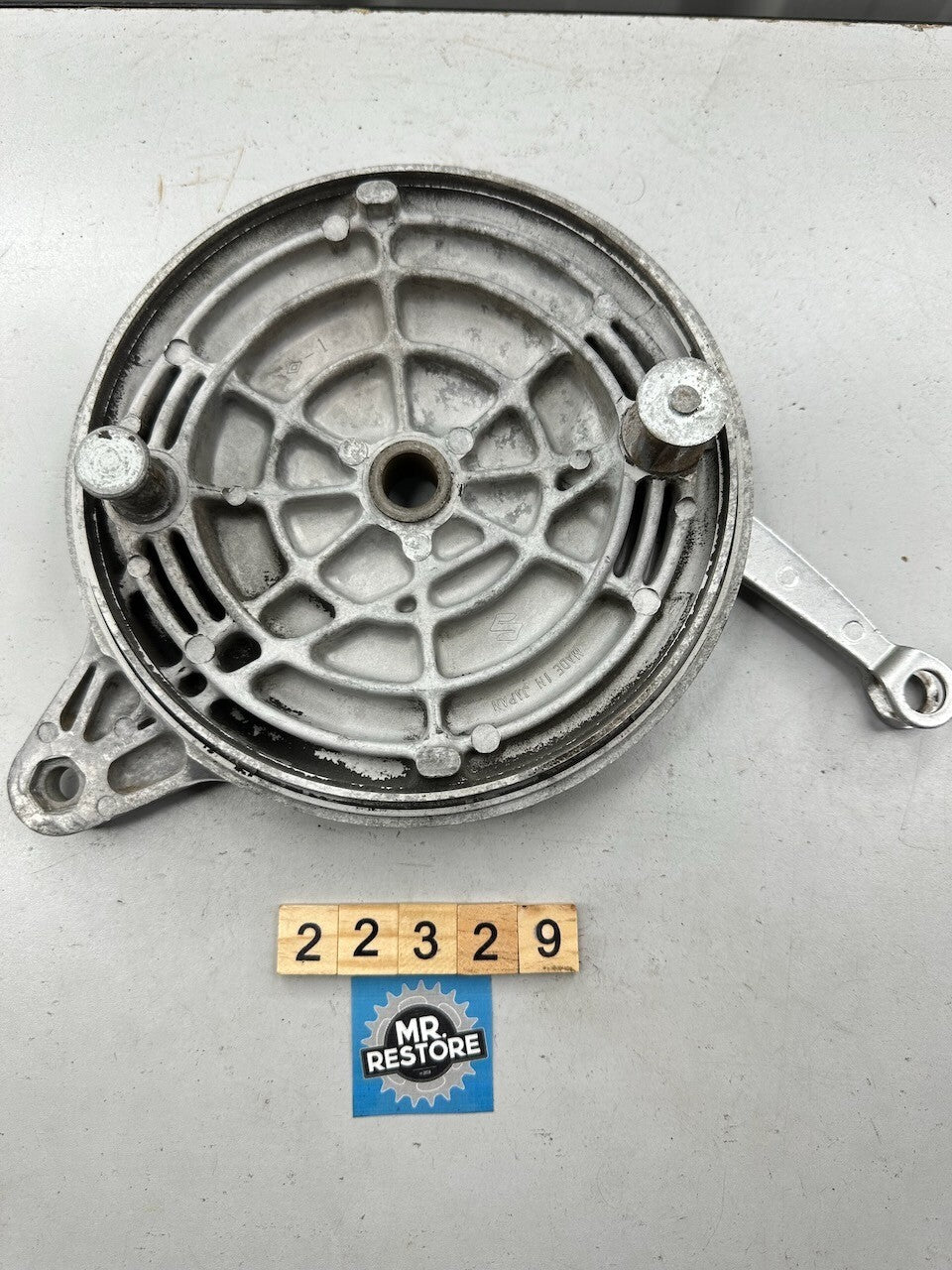 Suzuki T250 Rear Brake Back Shoe Plate, Lever & Spring