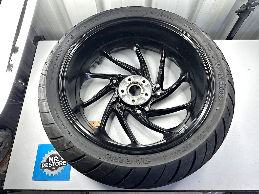 BMW F800S Rear Wheel With Good Condition Continental Tyre Fitted 7589363
