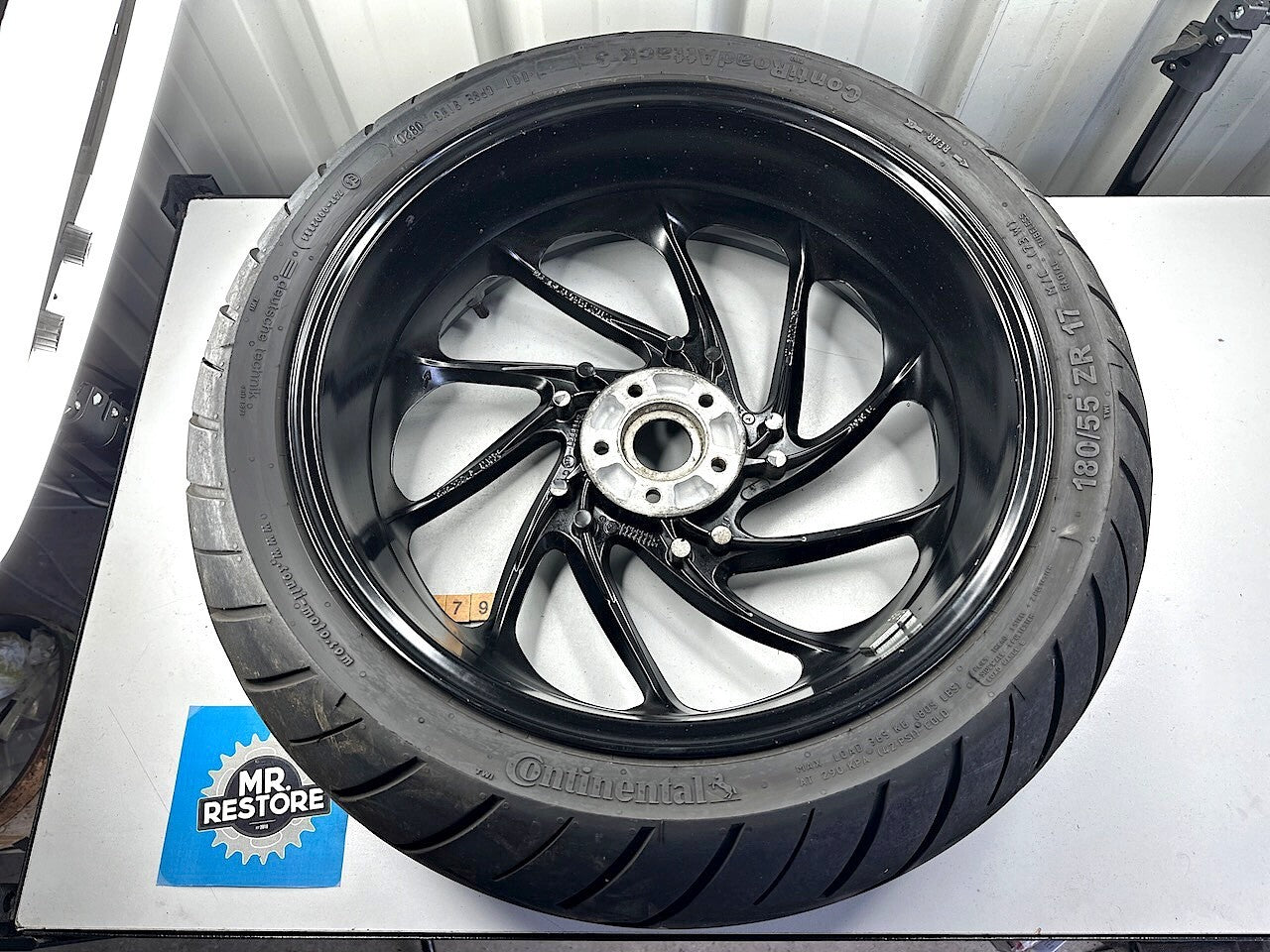 BMW F800S Rear Wheel With Good Condition Continental Tyre Fitted 7589363