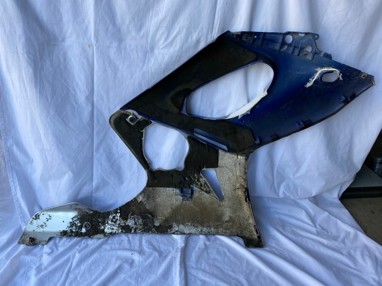 Yamaha YZF600 Thundercat L/H Side Panel 4TV-2835U Blue Silver