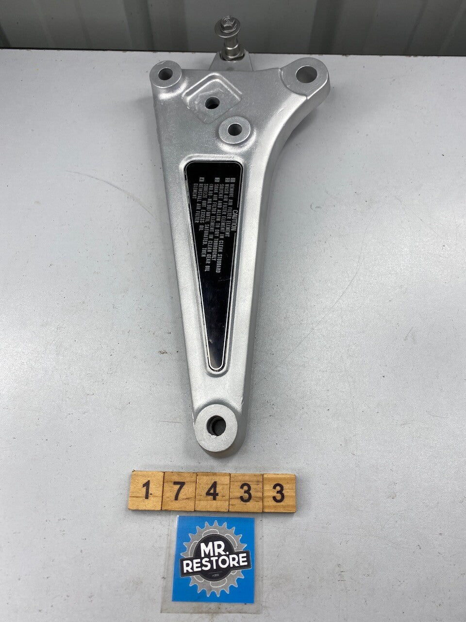 Honda CB250RS Left Hand Foot Rest Bracket - Vapour Blasted