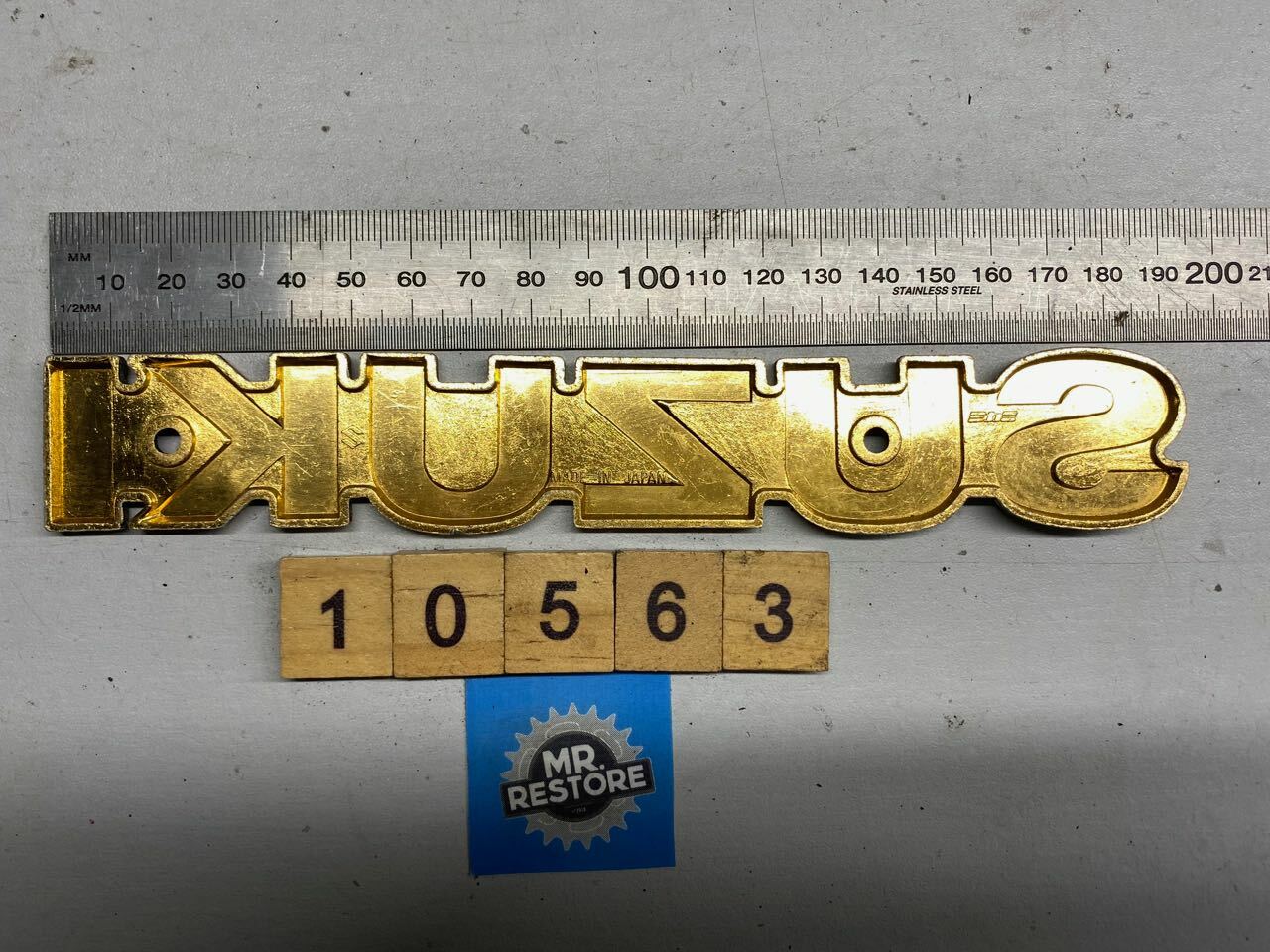 Suzuki Vintage Motorcycle Tank Badge