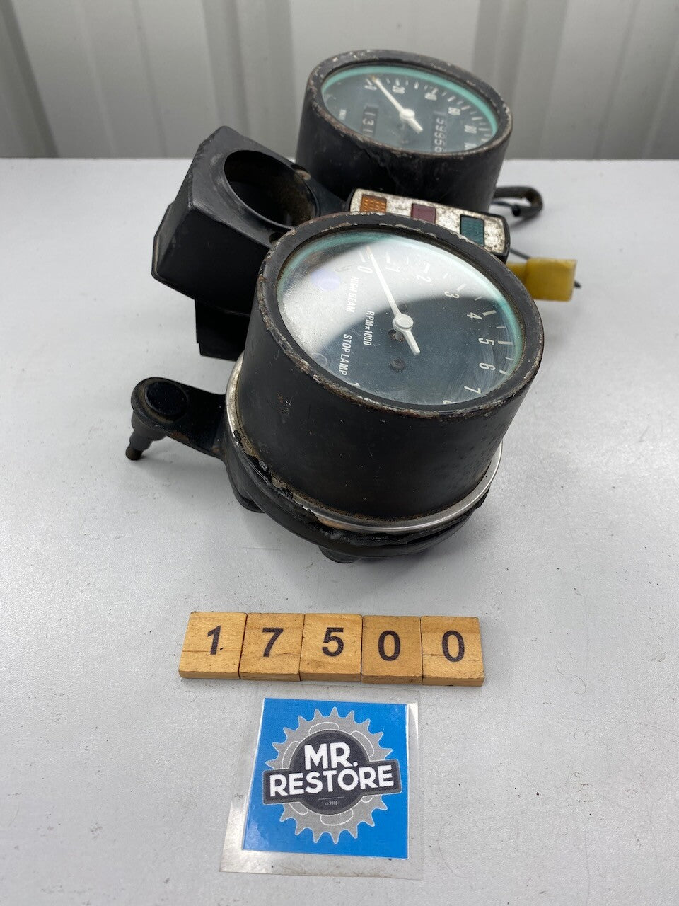 Kawasaki KZ440 Z400 KZ400 Dashboard Meters Instruments KMH - Tested