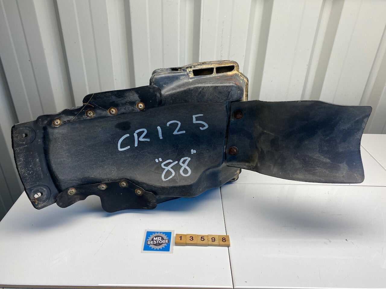 Honda CR125 1988 Air Box Cleaner & Duct (Drilled)