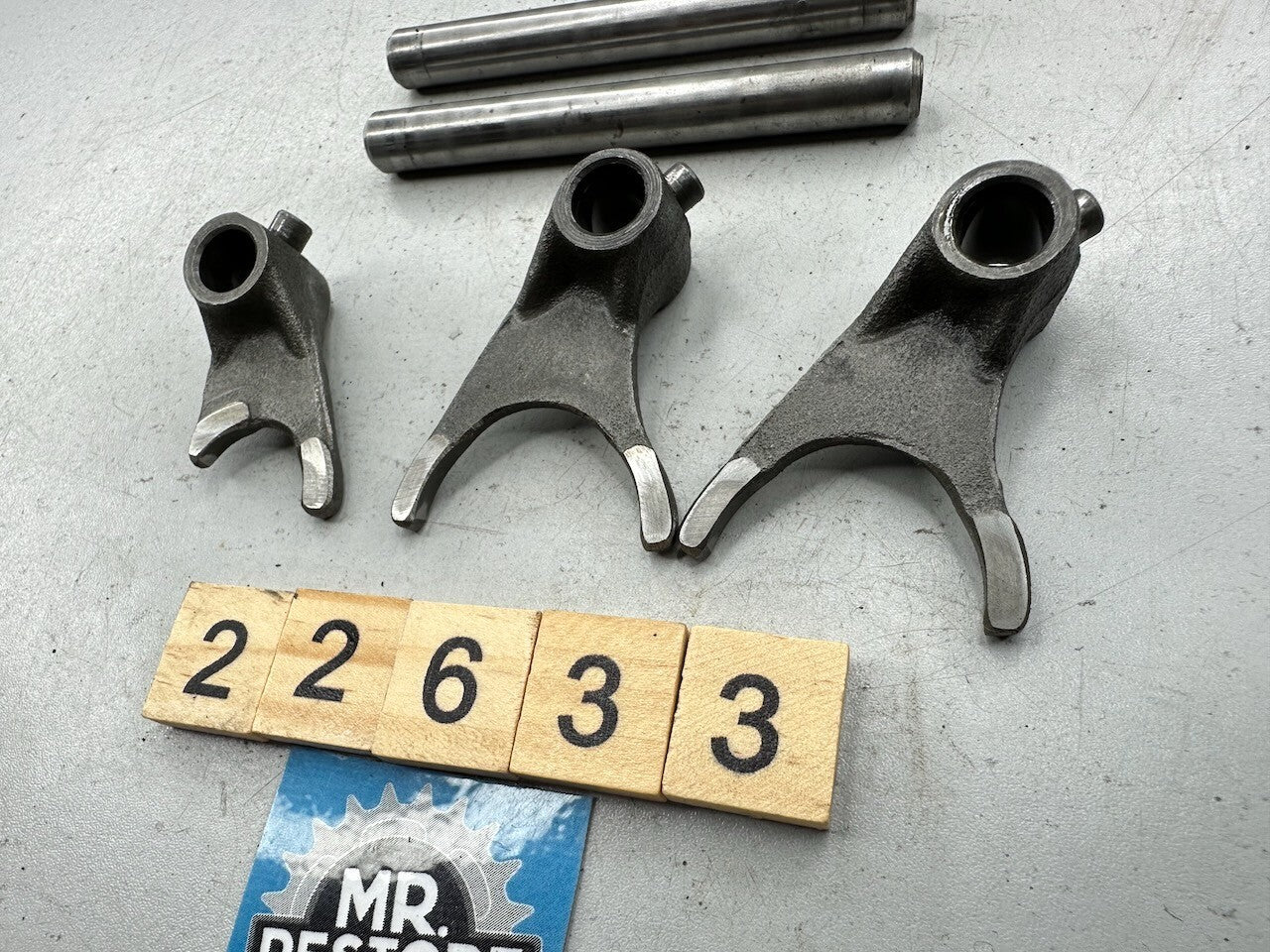 Kawasaki KX80 KX60 KDX80 Gear Shift Fork Set 13140-1060 13140-1061 49047-1009