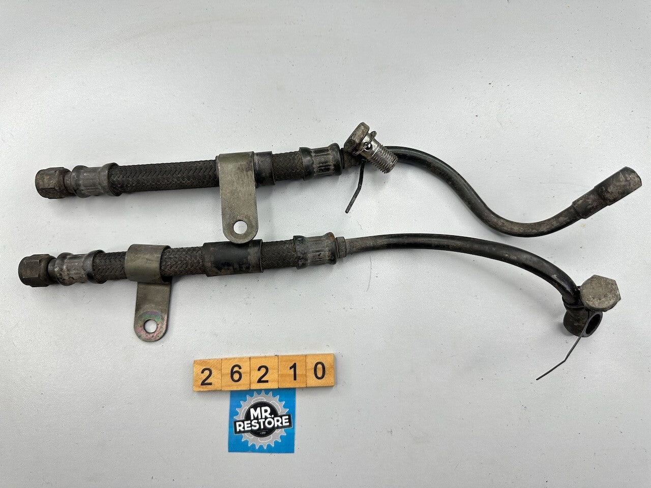 Suzuki GSX550 GSX500 Pair of Oil Cooler Hose Line Pipes
